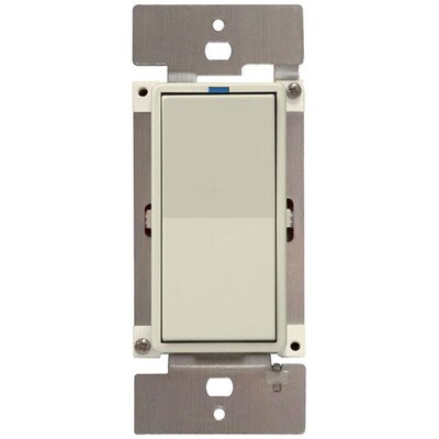 PCS PulseWorx UPB LED/CFL Dimmer Wall Switch, 600W, Light Almond